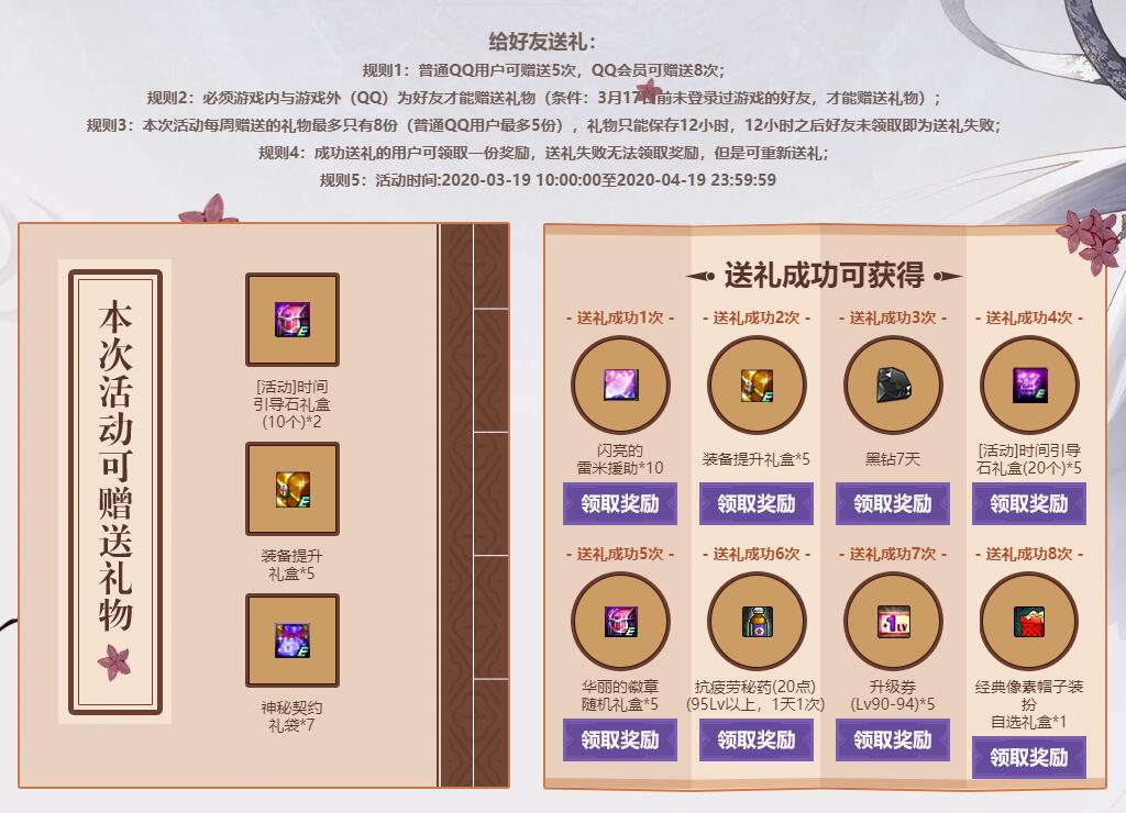 DNF勇士好礼 邀好友领7天黑钻及游戏道具礼盒等
