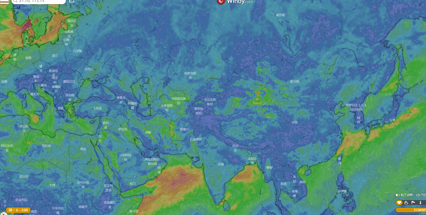 国外在线观测天气雷达网站