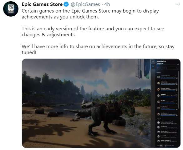 Epic商店成就系统展示 部分特定游戏已可显示解锁成就