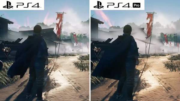 《对马之魂》PS4/PS4 Pro画面对比
