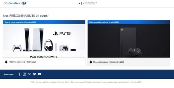 法国家乐福开启次世代主机预购 PS5和XSX价格曝光