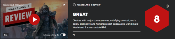 《废土3》没有太多创新但依旧值得赞扬