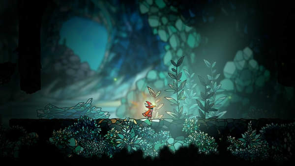 2D动作冒险游戏《微光》彩绘玻璃风格引人注目