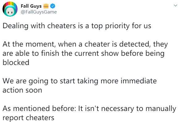 《糖豆人：终极淘汰赛》官方重申加强开挂检测