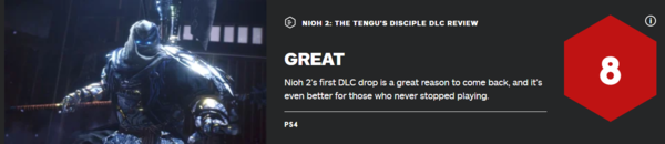 《仁王2》DLC“牛若战记”IGN 8 分