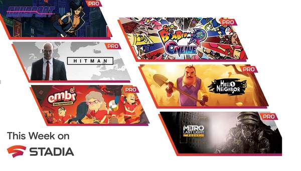 谷歌Stadia9月《杀手》等6款游戏免费玩