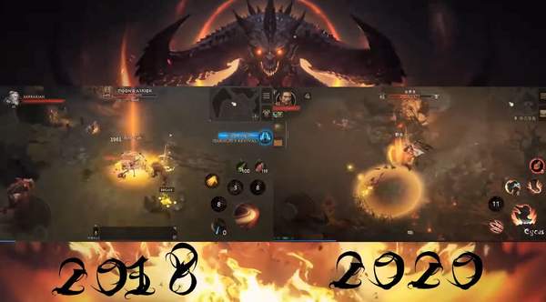 《暗黑破坏神：不朽》18与20年预告对比