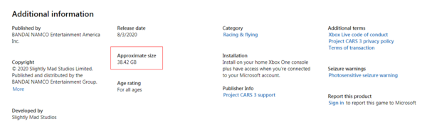 Xbox版《赛车计划3》容量大小曝光38.4G