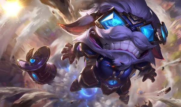 《LOL》“灵能特工”皮肤原画 海克斯炸弹人原画首曝