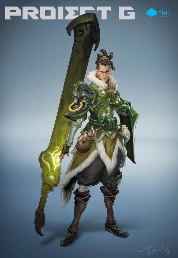 天美取消项目《Project G》概念图曝光 魔幻背景巨兽