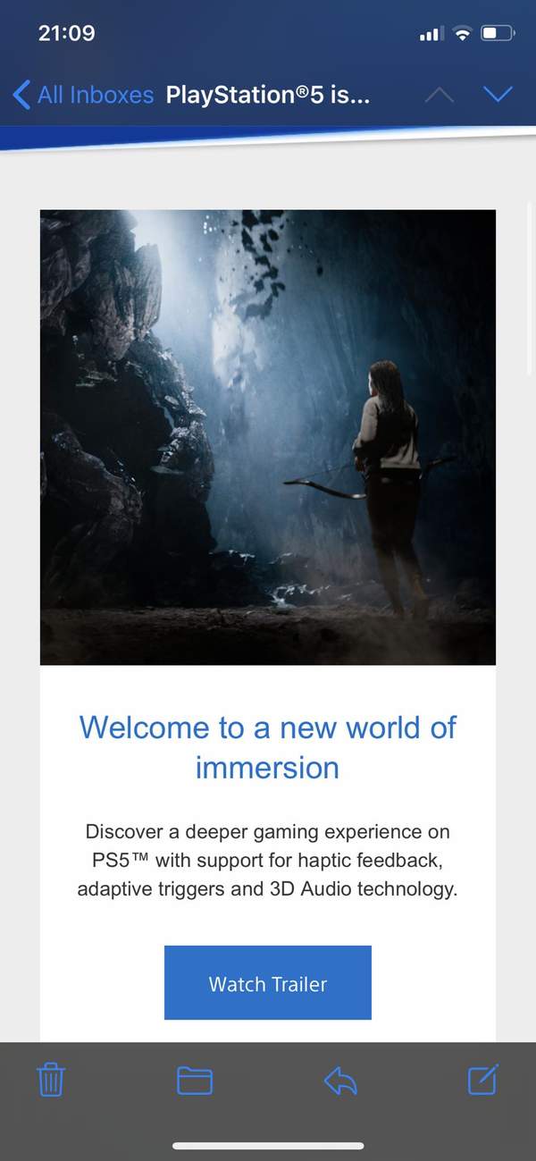 索尼发首批PS5推广邮件 列举关键特色神似整装待发