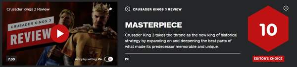 《十字军之王3》大师杰作策略类新王登基