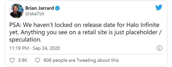 《光环：无限》明年圣诞发售只是占位符
