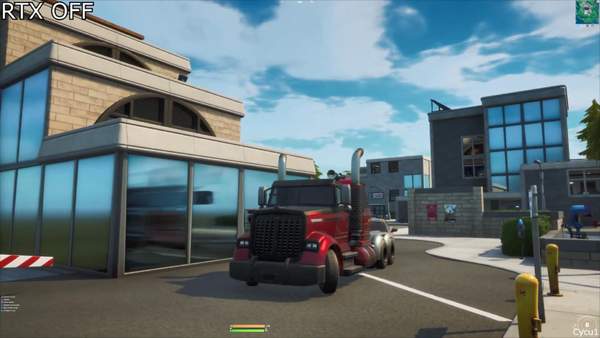 《堡垒之夜》光追开启和关闭对比水面反射效果更精准