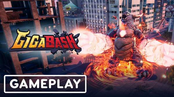 乱斗游戏《GigaBash》霸天怪兽混战城市间
