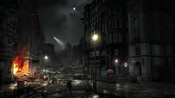 《求生之路》厂商已取消项目概念图深海怪物入侵英国