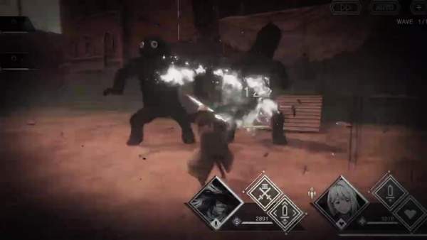 手游《尼尔：转生》角色和战斗场面展示