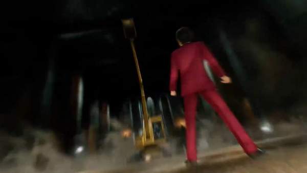 《如龙7》PS5版春日一番与同伴大战挖掘机