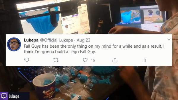 玩家用乐高搭建《糖豆人》刚想展示却悲惨出局