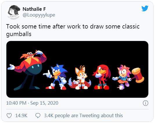 粉丝制作《索尼克》游戏艺术图经典角色造型展示