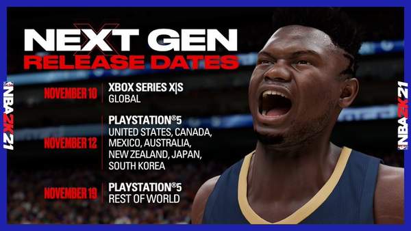《NBA 2K21》次世代版11月10日率先登陆XSX