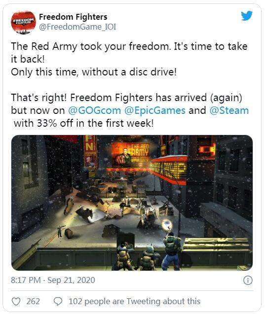 《自由战士》现已登陆Steam/GOG平台购买获怀旧内容
