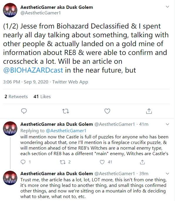 《生化危机8》城堡将充满谜题 女巫是主要敌人