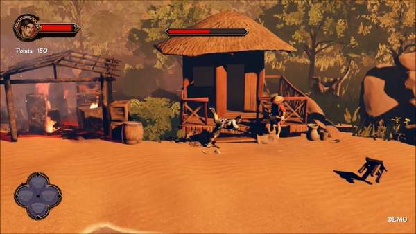 国风游戏《少林九武猴》对战各路敌人画面展示