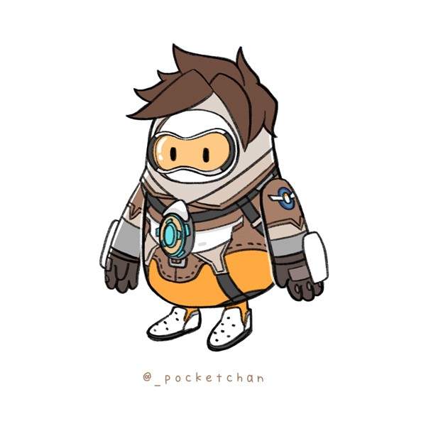 粉丝绘《糖豆人》&ldquo;守望先锋&rdquo;皮肤憨态可掬软萌可爱