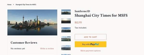《微软飞行模拟》“上海”补充包发布强化城市美景