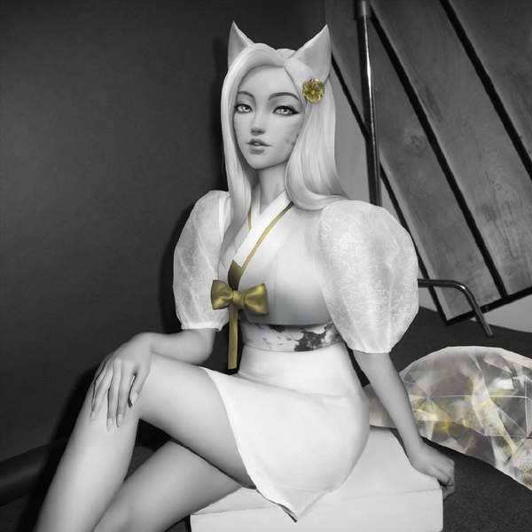 《英雄联盟》K/DA阿狸宣传图白嫩美腿吸睛