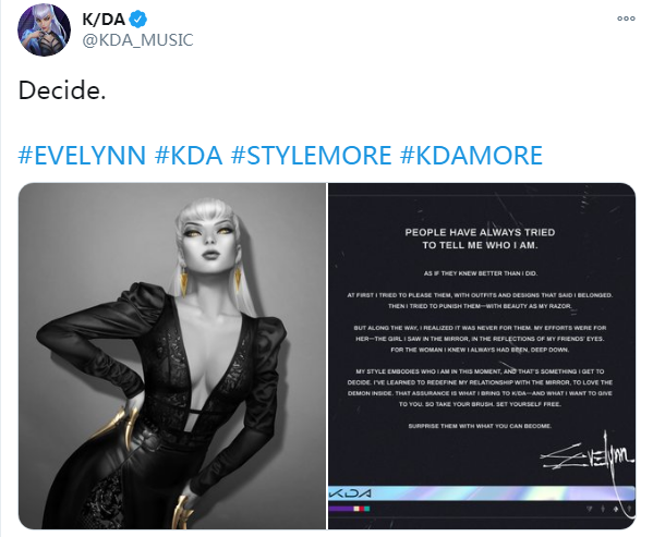 《英雄联盟》K/DA伊芙琳新造型 深V蛮腰勾魂夺魄