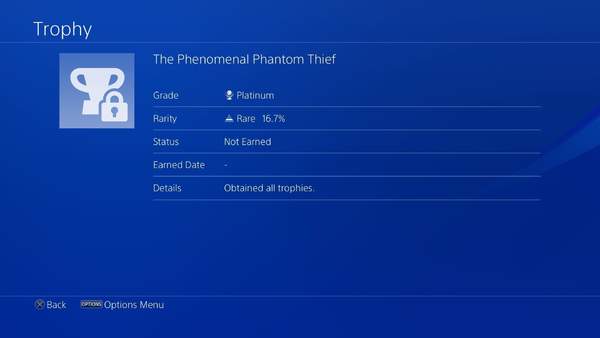 《P5R》成PS4独占游戏中白金率最高完爆索尼旗下大作