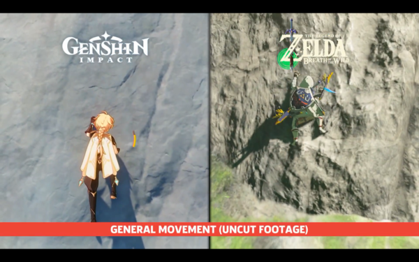 《原神》和《荒野之息》20大相似之处部分动作非常像