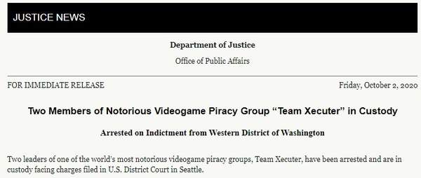 NS破解组Xecuter成员被控11项重罪