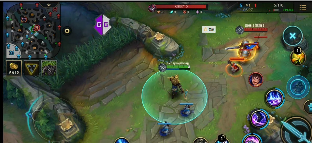 LOL手游韩服惊现第一狗头一个Q2000血