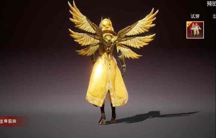 和平精英 全新职业风衣来了有6个金色翅膀比至尊金龙更好看
