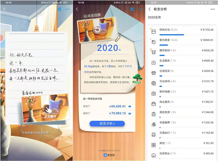 支付宝2020年账单正式上线来看看你的收支分析