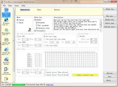 Time Boss电脑使用时间管理软件 v3.34.006官方版