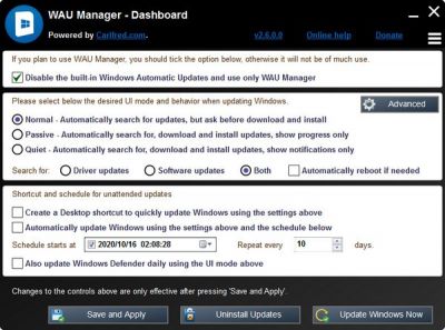 win系统更新管理工具(WAU Manager) v3.2.0.0官方版